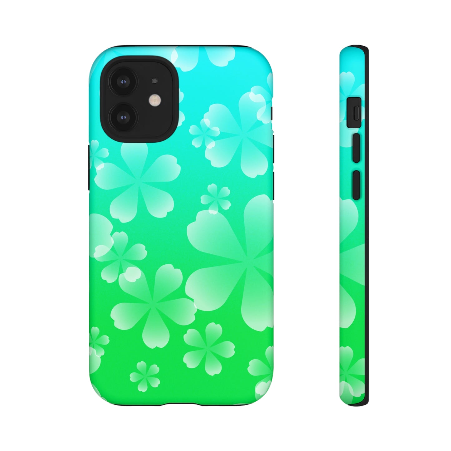 Green with Cherry  Blossoms Tough Cases