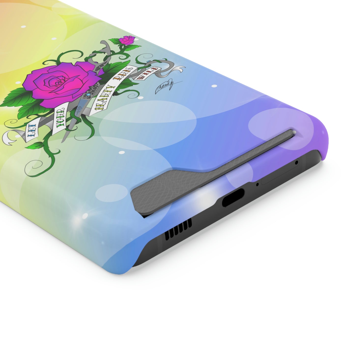 Let UR Beauty Run Wild (Phone Case W/Card Holder)