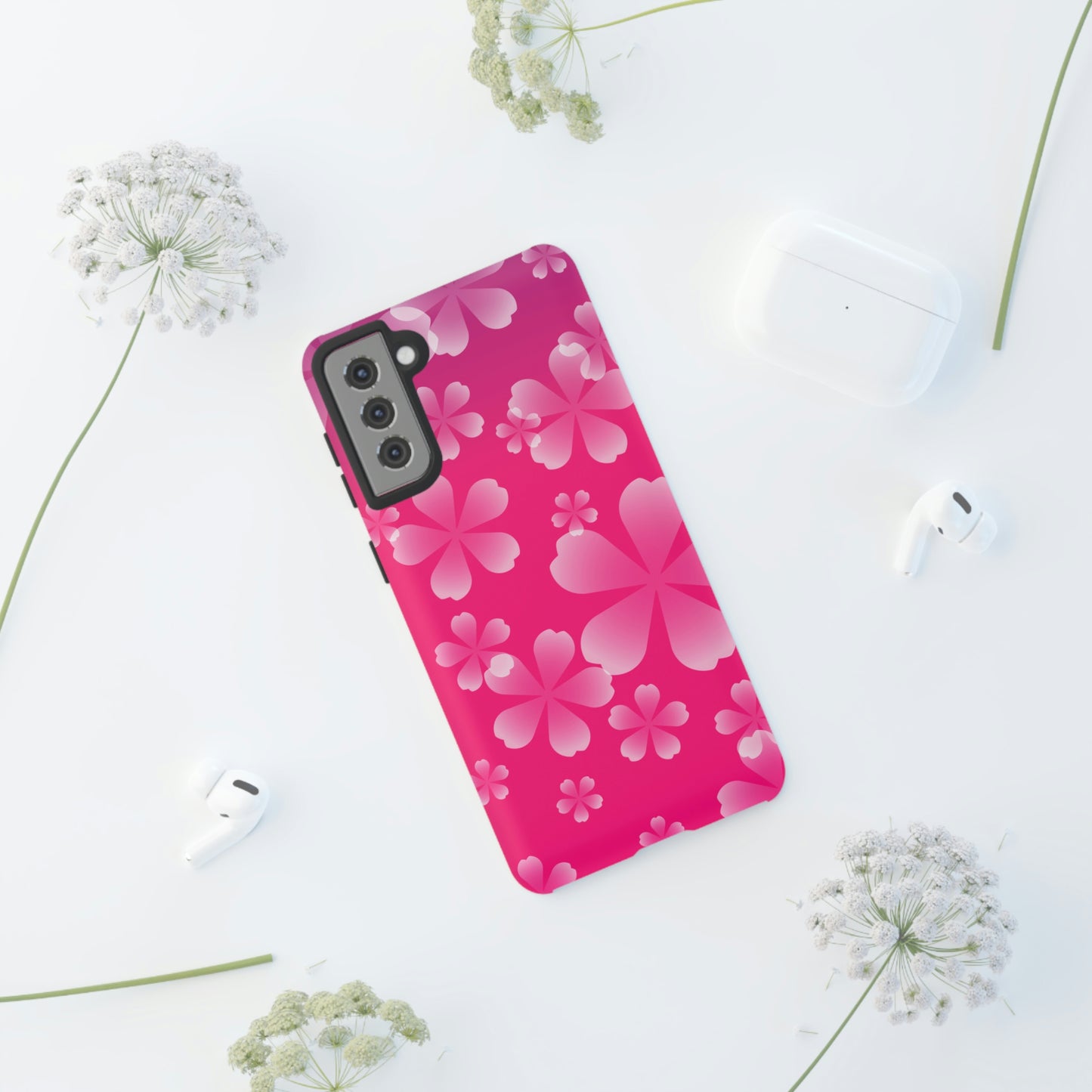 Pink with Cherry Blossom Tough Cases