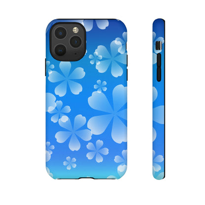 Blue with Cherry Blossom Tough Cases