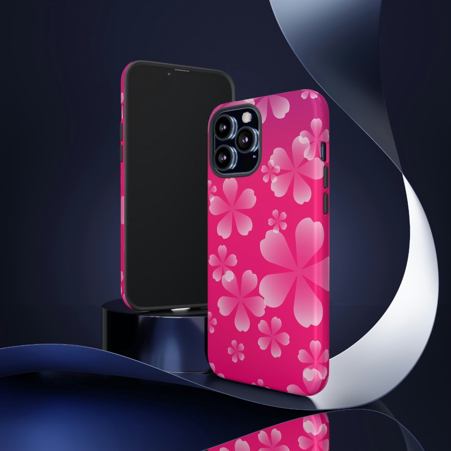 Pink with Cherry Blossom Tough Cases