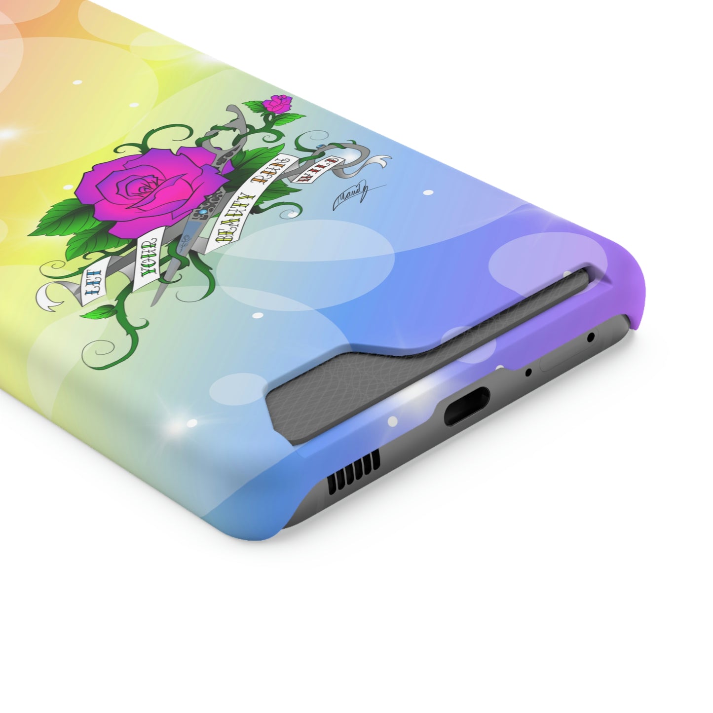 Let UR Beauty Run Wild (Phone Case W/Card Holder)