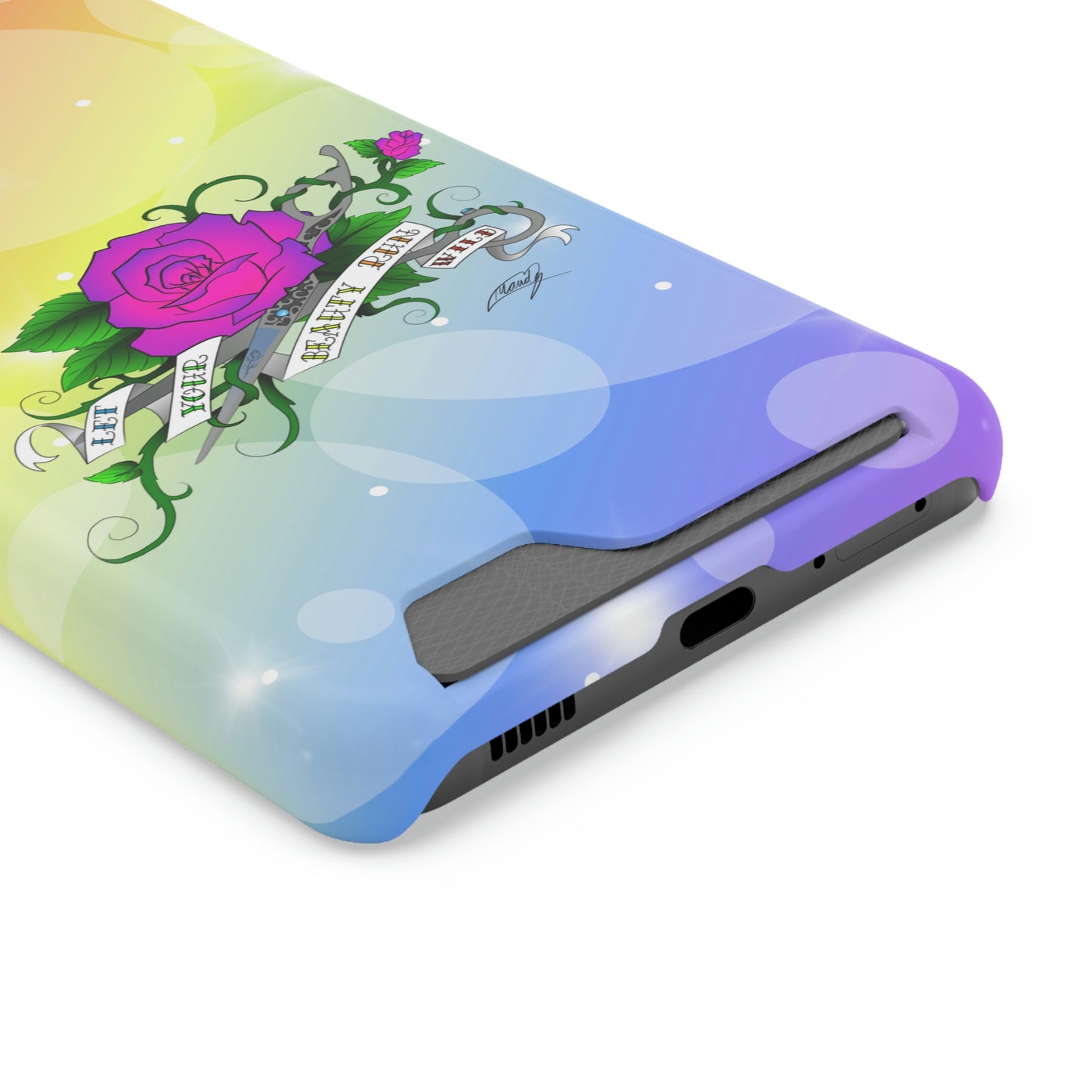 Let UR Beauty Run Wild (Phone Case W/Card Holder)