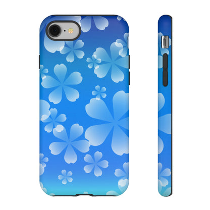 Blue with Cherry Blossom Tough Cases