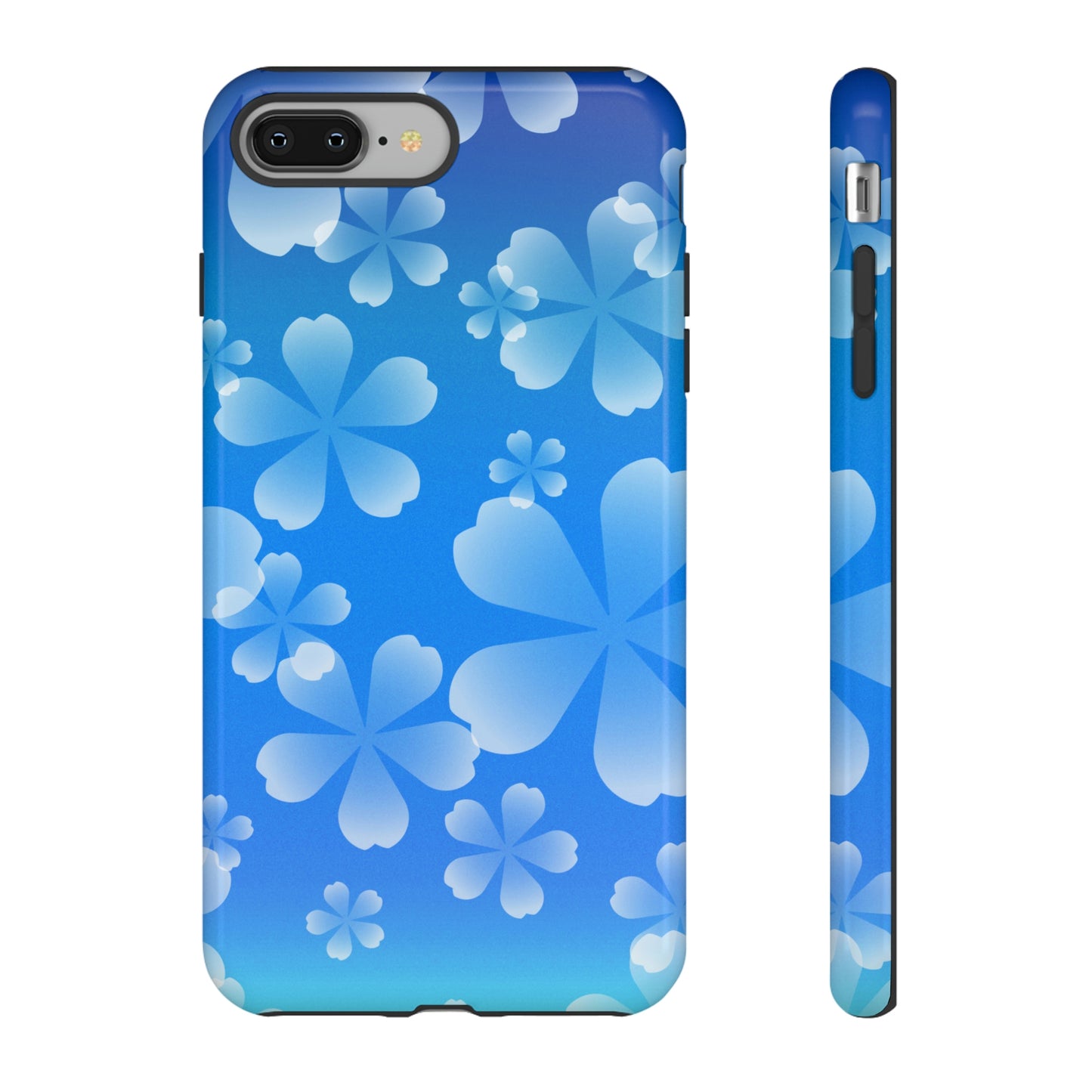 Blue with Cherry Blossom Tough Cases