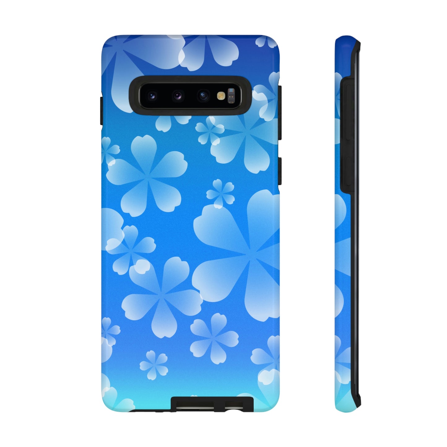 Blue with Cherry Blossom Tough Cases