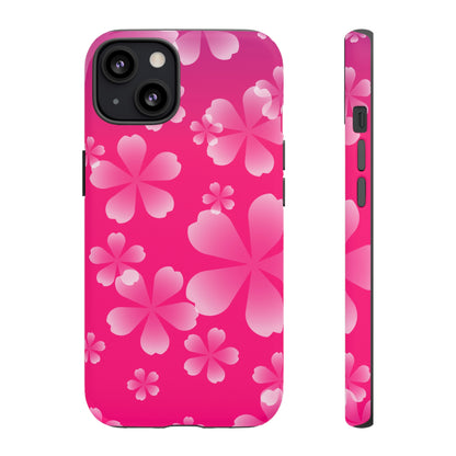 Pink with Cherry Blossom Tough Cases