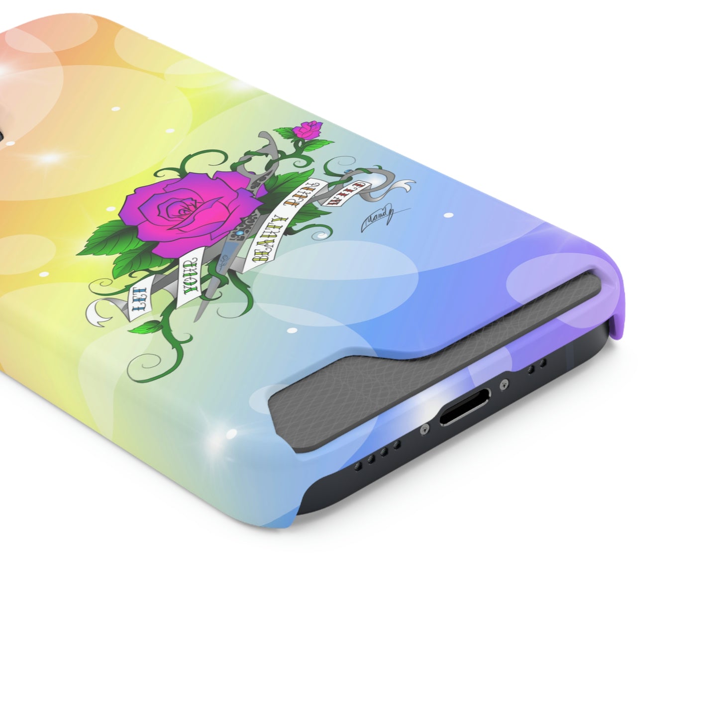 Let UR Beauty Run Wild (Phone Case W/Card Holder)