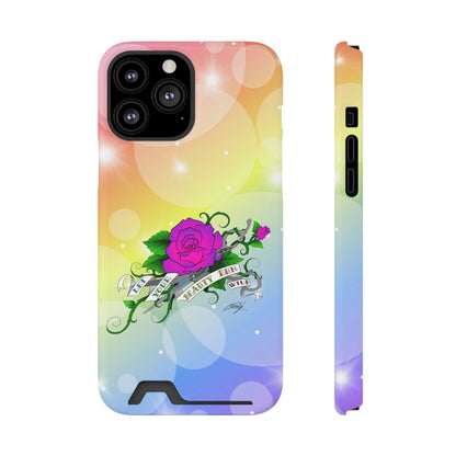 Let UR Beauty Run Wild (Phone Case W/Card Holder)