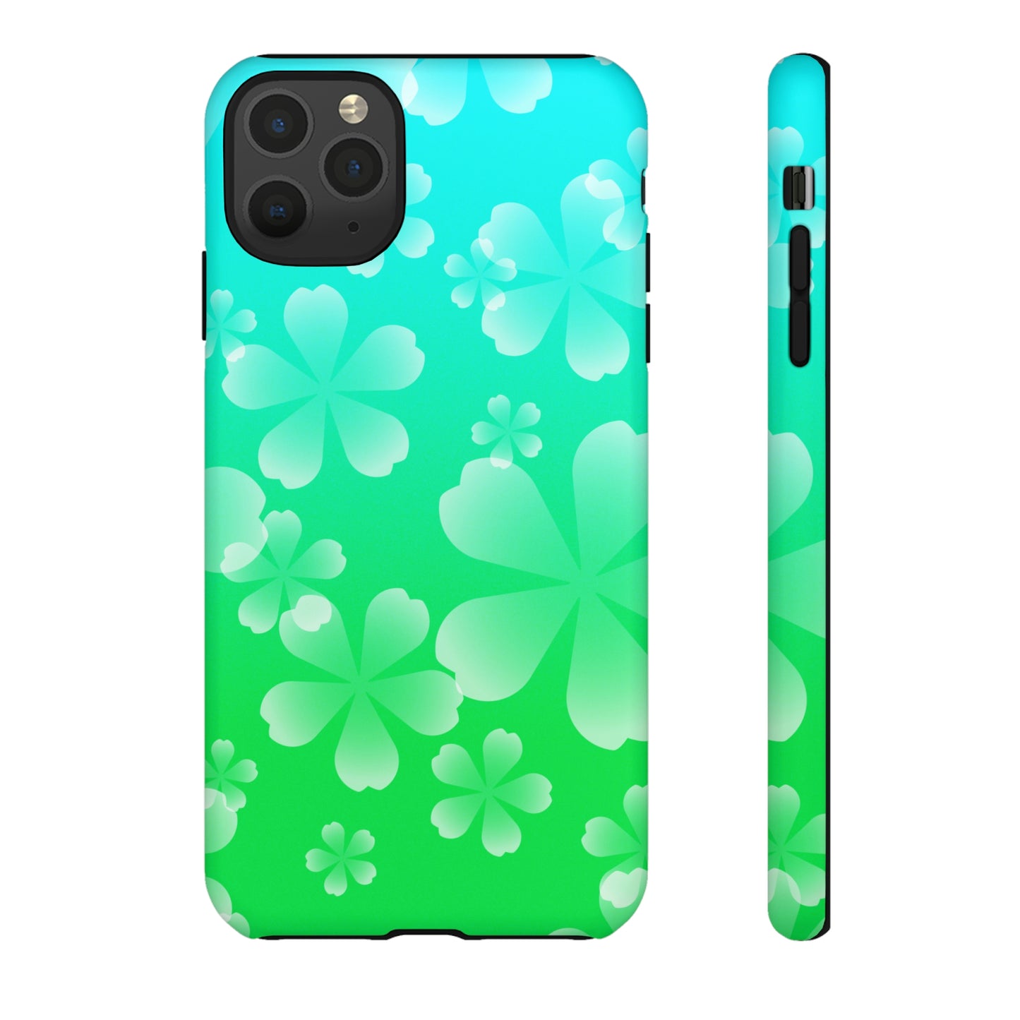 Green with Cherry  Blossoms Tough Cases