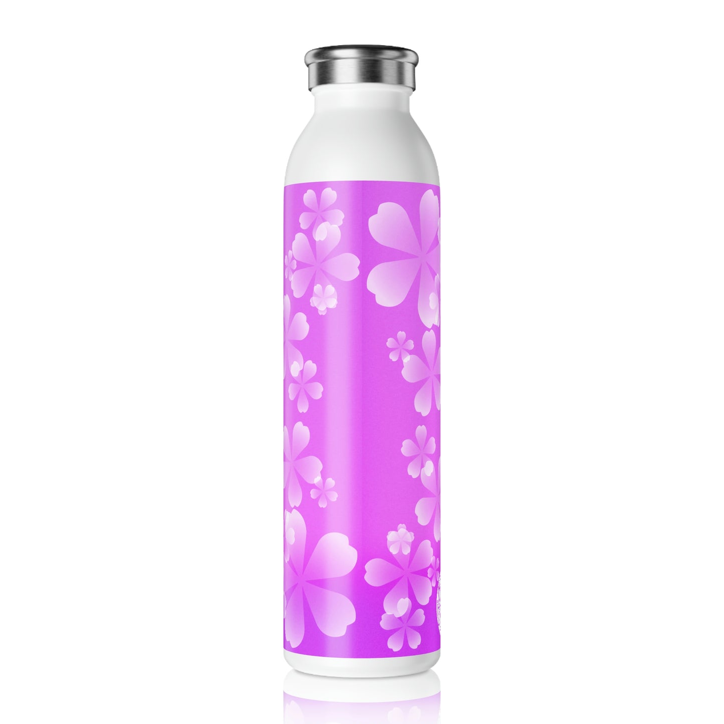 Purple Sakura Slim Water Bottle