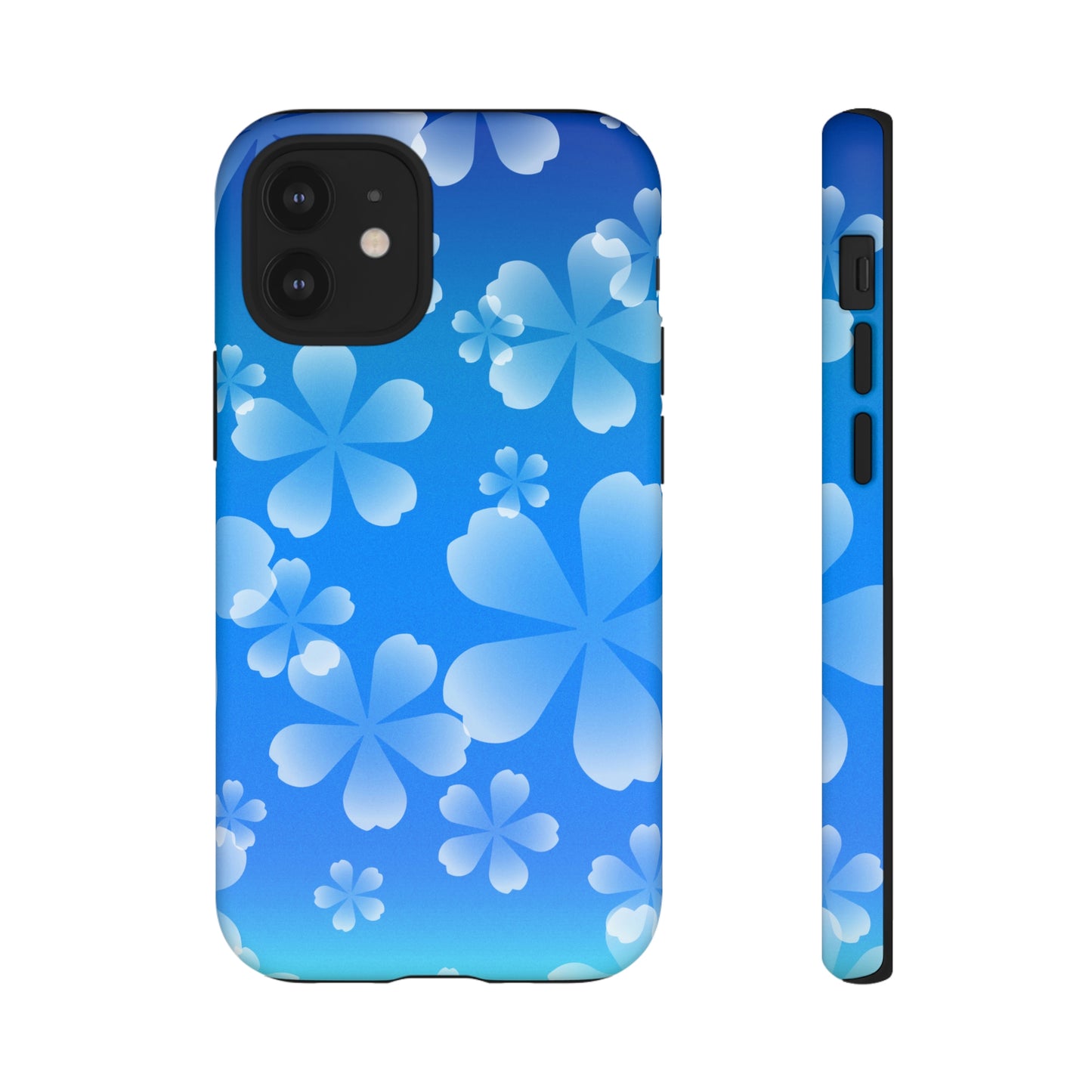 Blue with Cherry Blossom Tough Cases