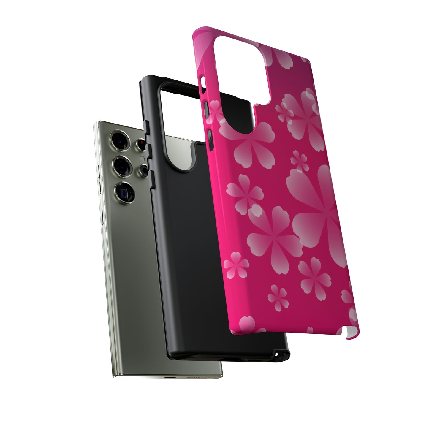 Pink with Cherry Blossom Tough Cases