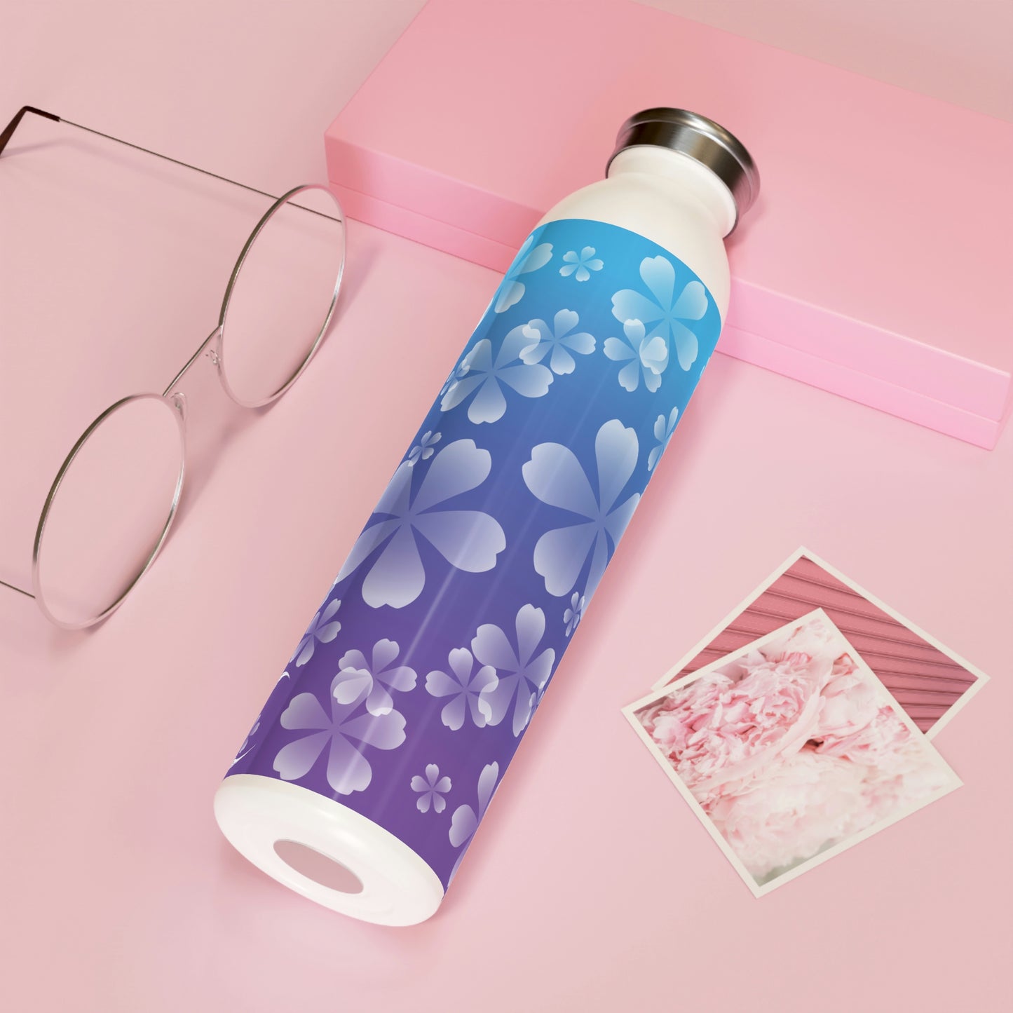 Blurple Sakura Slim Water Bottle