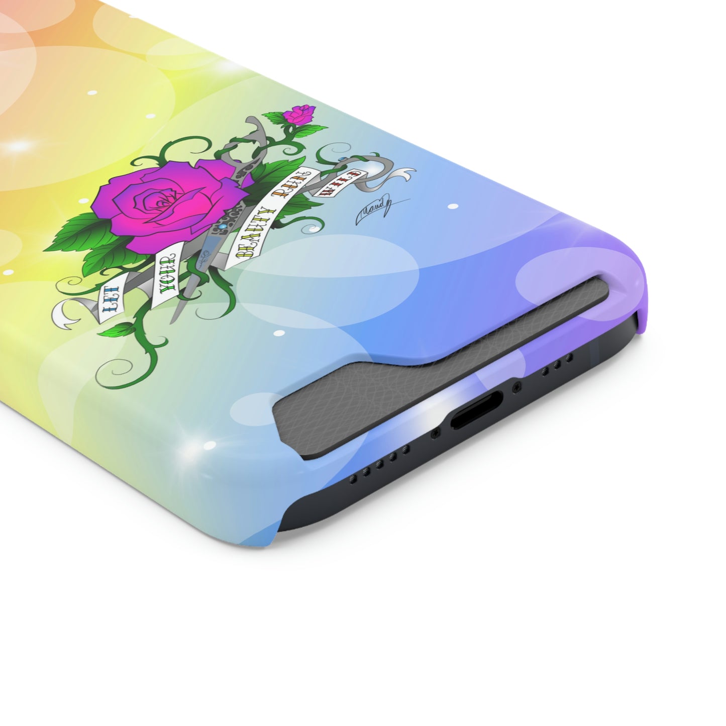 Let UR Beauty Run Wild (Phone Case W/Card Holder)