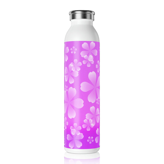 Purple Sakura Slim Water Bottle