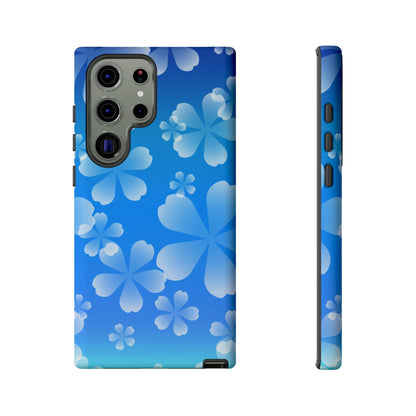 Blue with Cherry Blossom Tough Cases