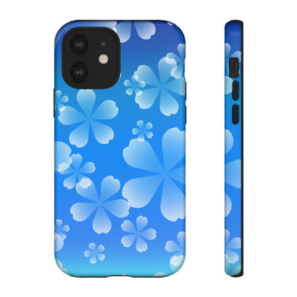 Blue with Cherry Blossom Tough Cases