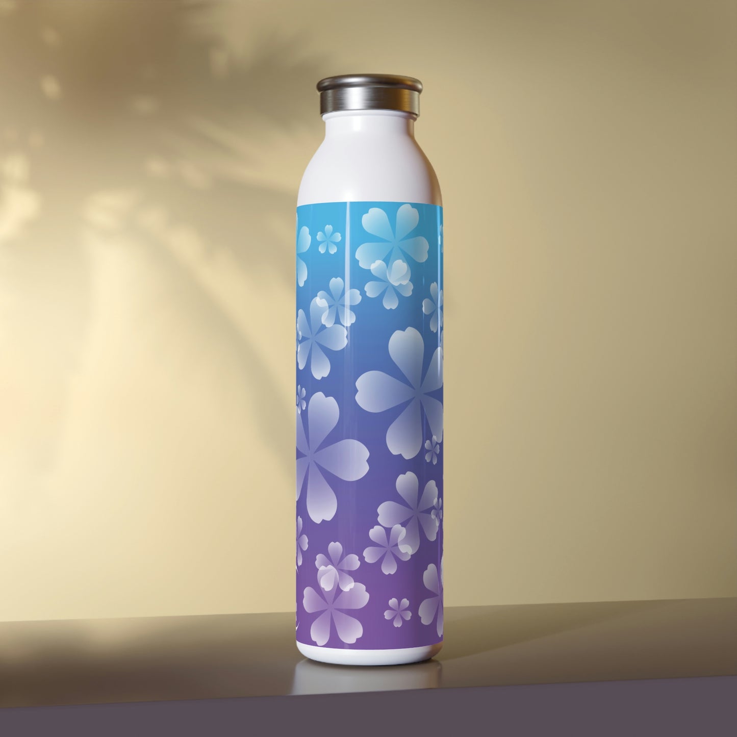 Blurple Sakura Slim Water Bottle