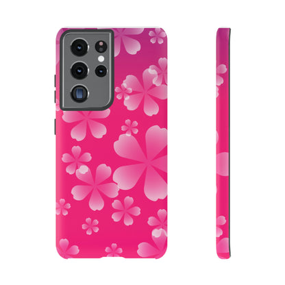 Pink with Cherry Blossom Tough Cases