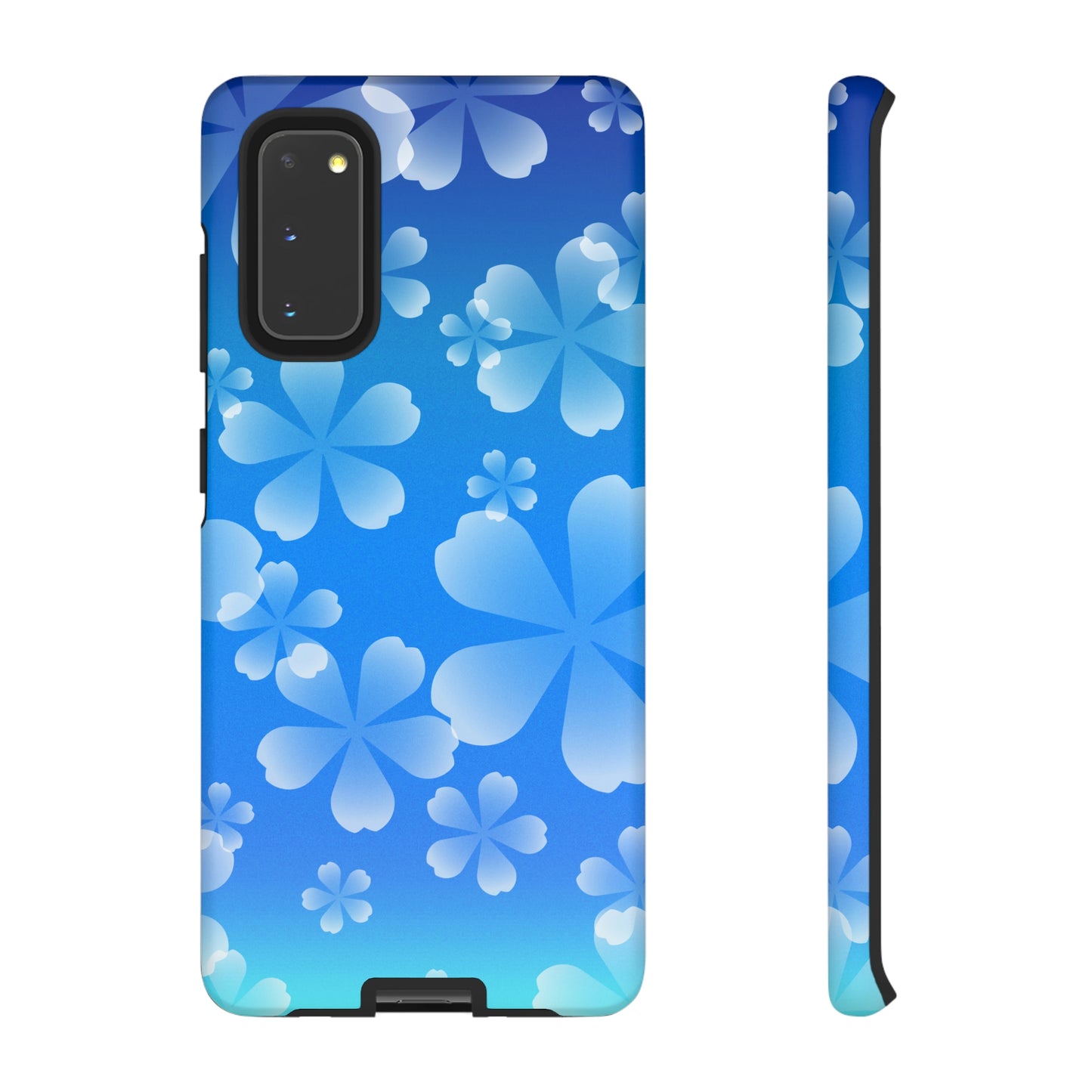 Blue with Cherry Blossom Tough Cases