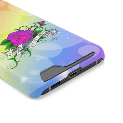 Let UR Beauty Run Wild (Phone Case W/Card Holder)