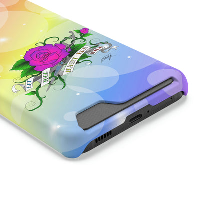 Let UR Beauty Run Wild (Phone Case W/Card Holder)