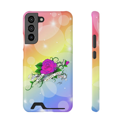 Let UR Beauty Run Wild (Phone Case W/Card Holder)