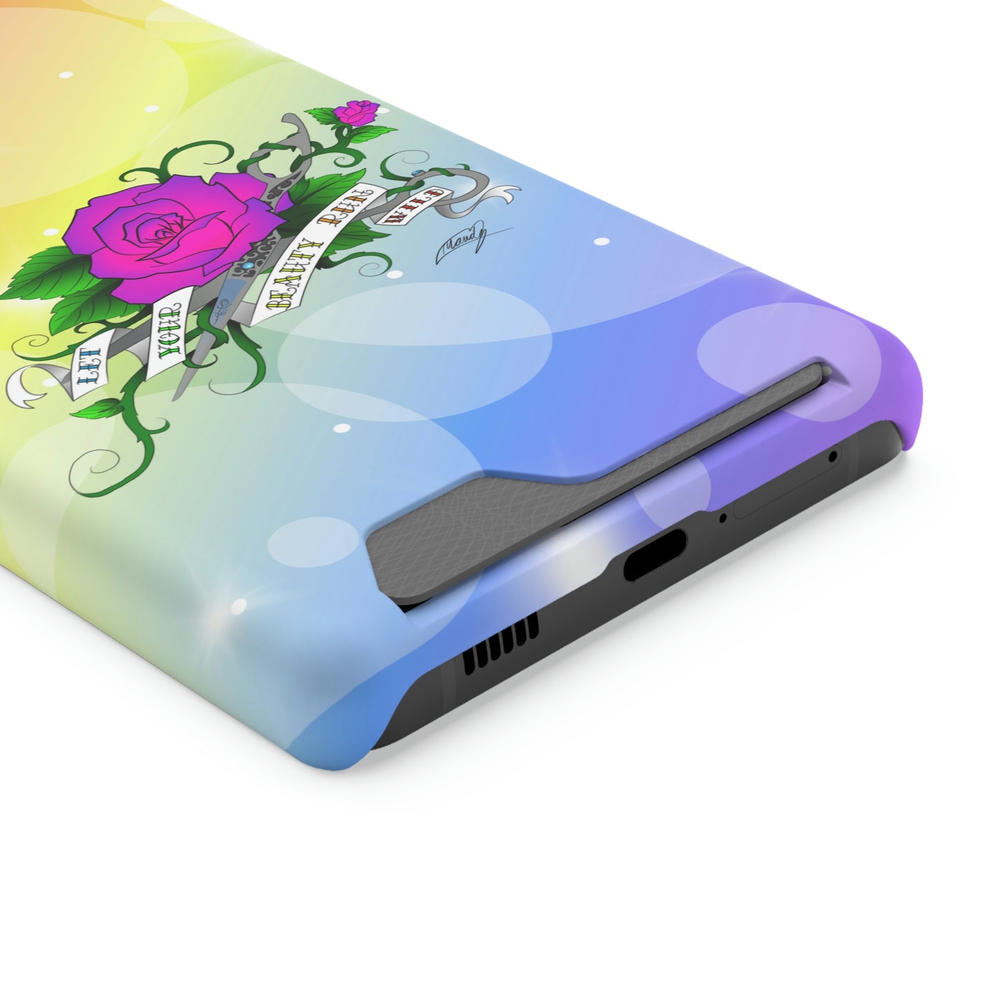 Let UR Beauty Run Wild (Phone Case W/Card Holder)