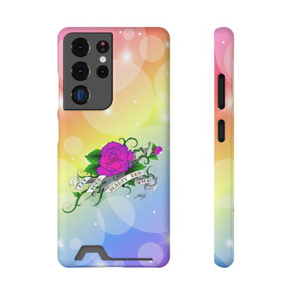 Let UR Beauty Run Wild (Phone Case W/Card Holder)