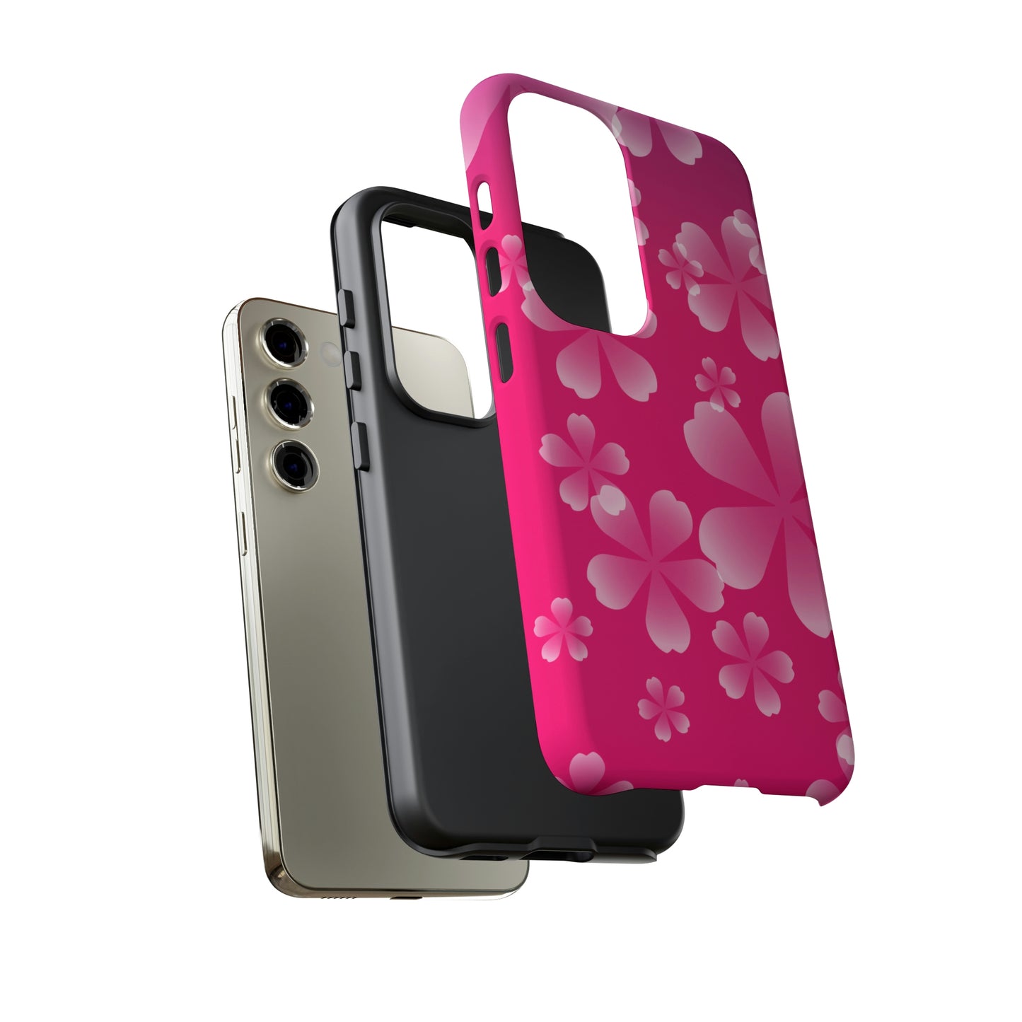 Pink with Cherry Blossom Tough Cases