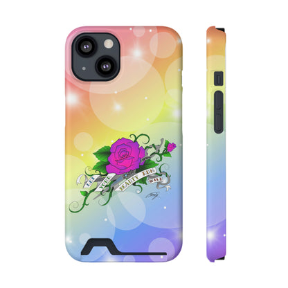 Let UR Beauty Run Wild (Phone Case W/Card Holder)