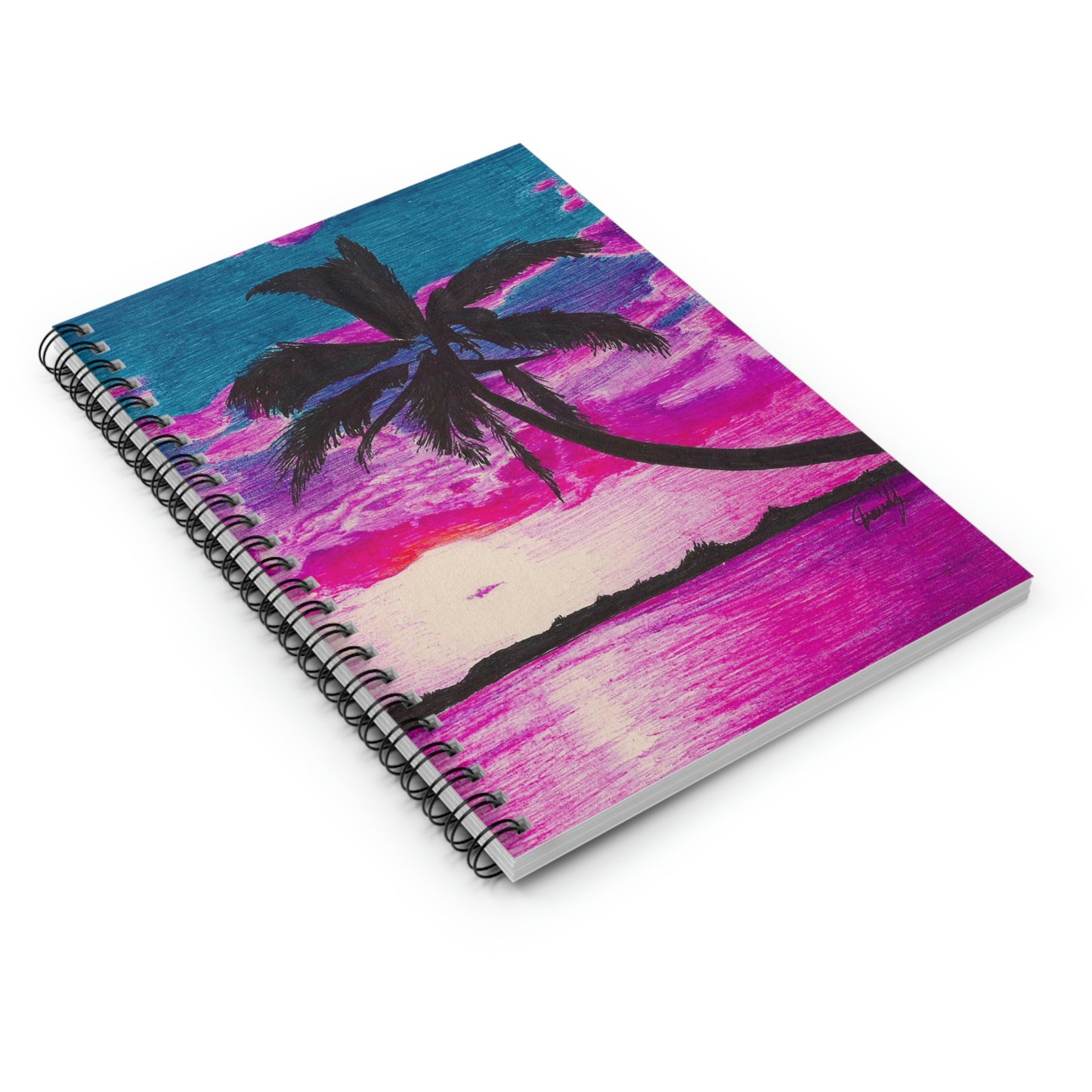 Palm Skies Spiral Notebook - Ruled Line