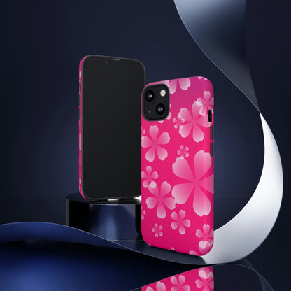 Pink with Cherry Blossom Tough Cases