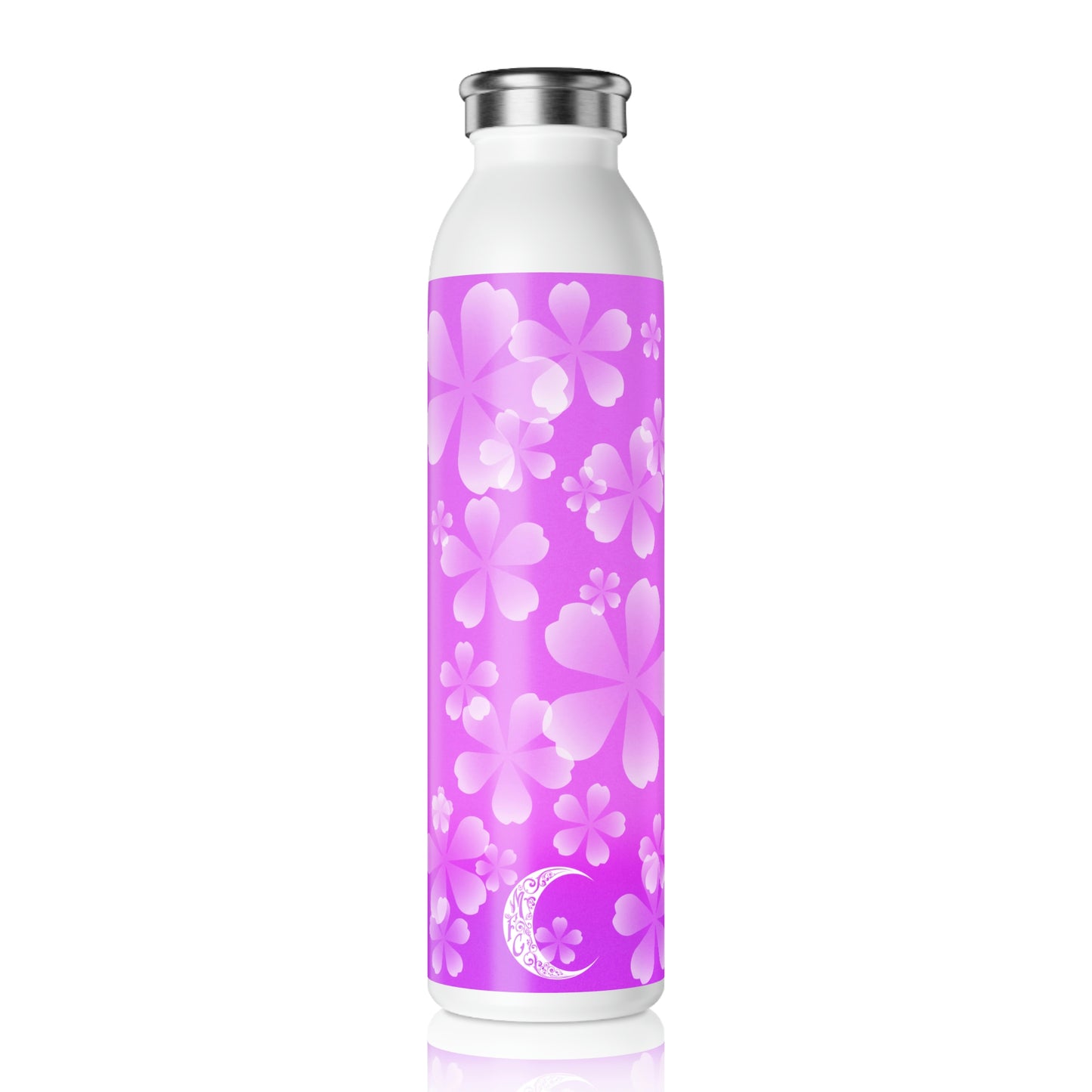 Purple Sakura Slim Water Bottle