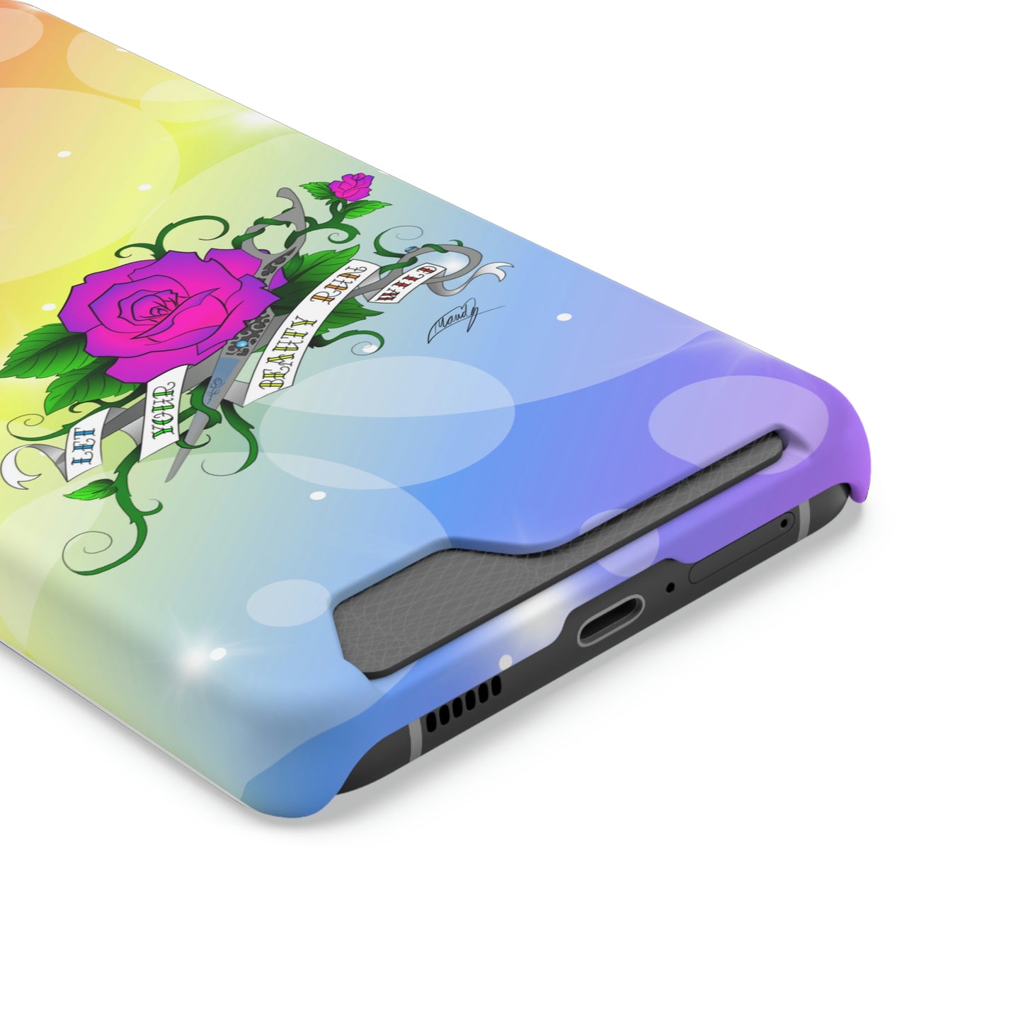 Let UR Beauty Run Wild (Phone Case W/Card Holder)