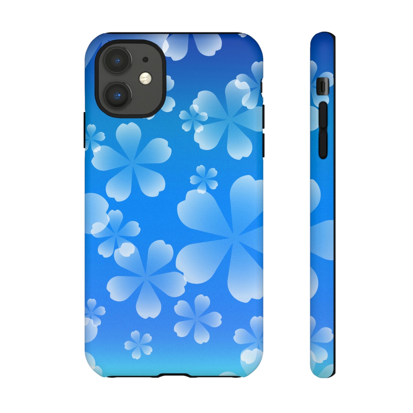 Blue with Cherry Blossom Tough Cases