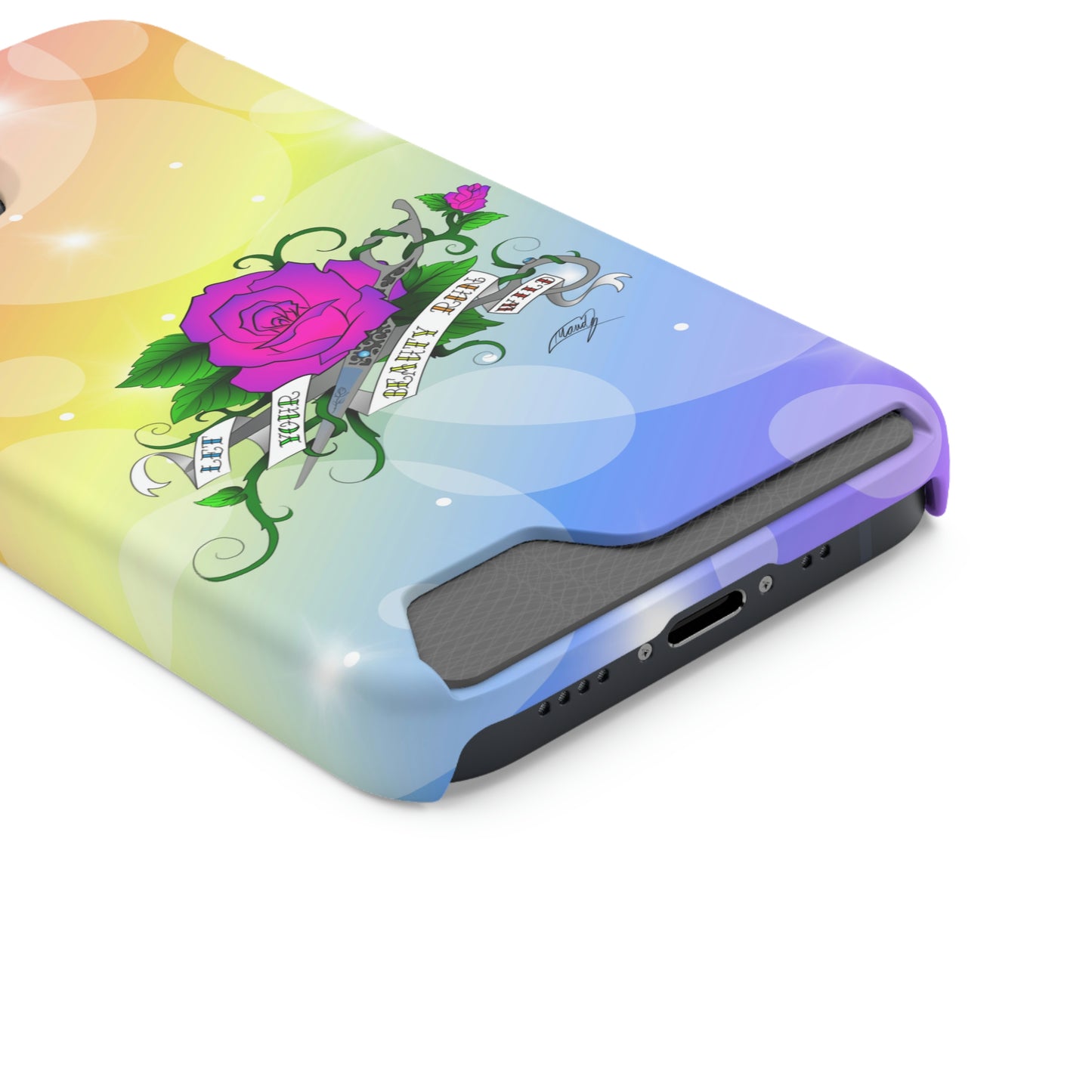 Let UR Beauty Run Wild (Phone Case W/Card Holder)