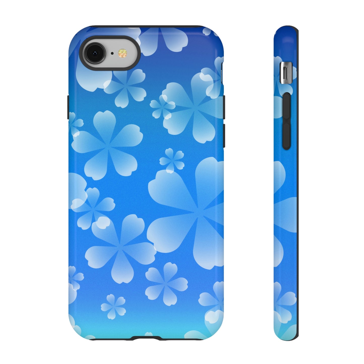 Blue with Cherry Blossom Tough Cases