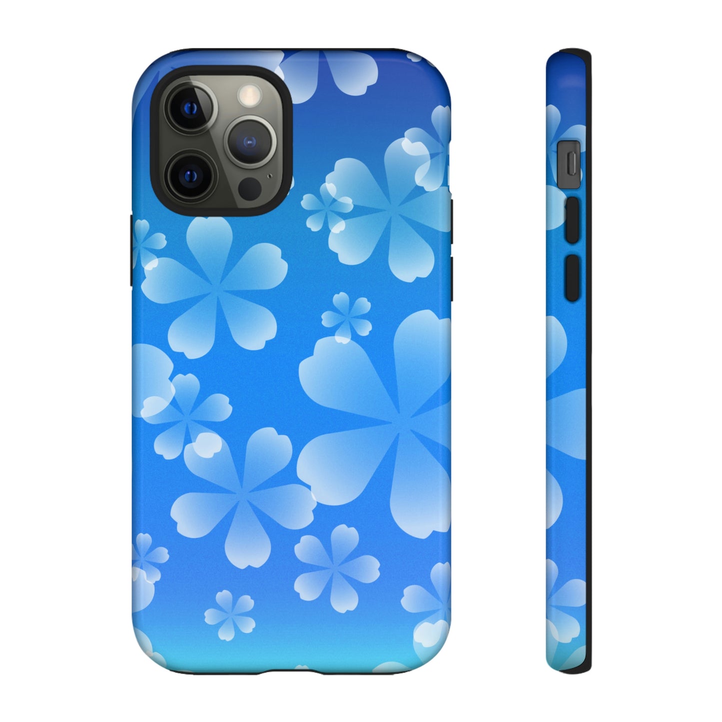 Blue with Cherry Blossom Tough Cases