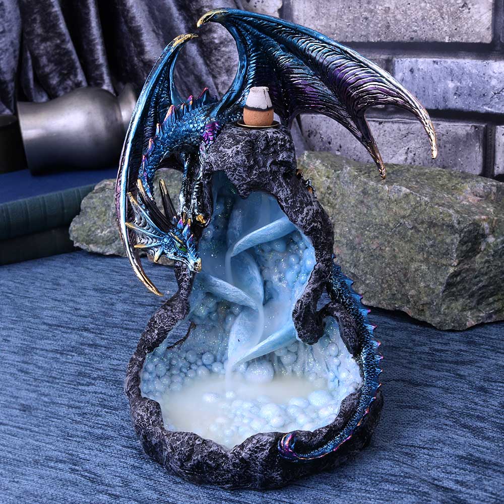 Dragons Intrigue Metallic Dragon Backflow Incense Burner